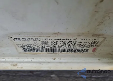 2001 Toyota Rav4 из США, поврежденный, VIN JTEGH20V310021839